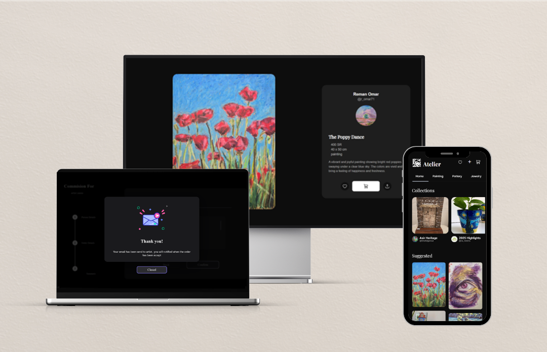atelier project mockup